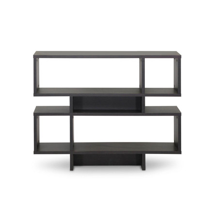 BAXTON STUDIO Cassidy 4-Level Dark Brown Modern Bookshelf 101-5051